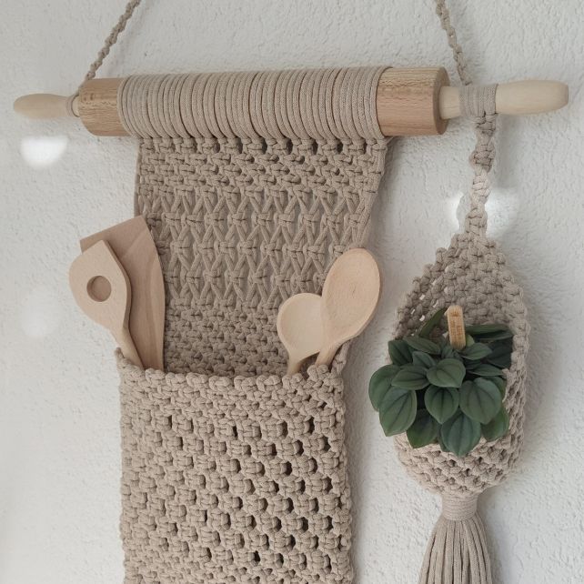 DIY Macramé Pattern Kitchen Holder Ratatouille