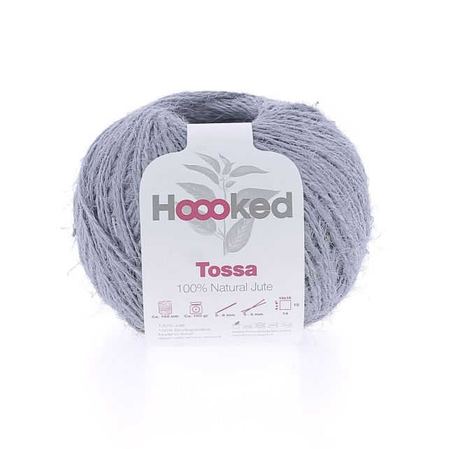 Tossa - 100% Natural Jute Grey Mist 100g