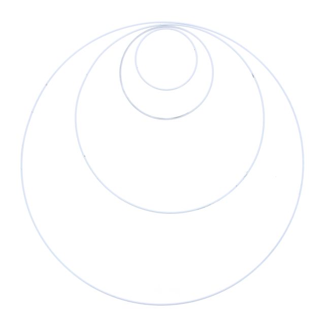 Set 4 Macramé Rings (4,6,12,18inches)