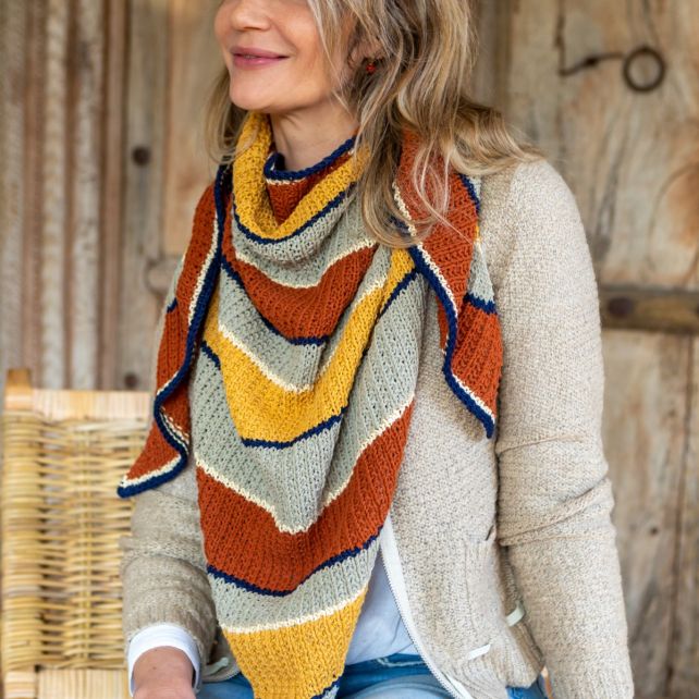 DIY Strickanleitung Dreieckstuch Agadir