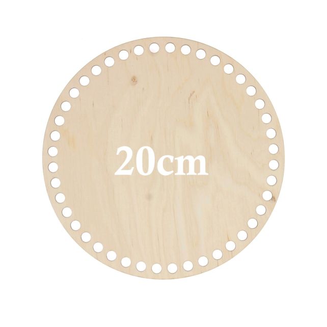 Wooden Perforated Round Base 20 cm