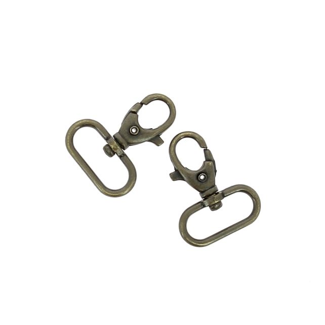 Set of 2 Musketon hooks – Rustic Gold