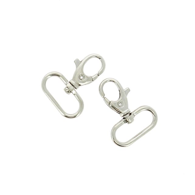 Set von 2 Karabiner Verschluss – Silver Look