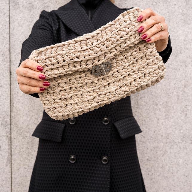 DIY Crochet Kit Clutch Charly Golden Dust