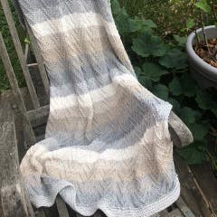 DIY Knitting Kit Blanket Colares Sandy Grey