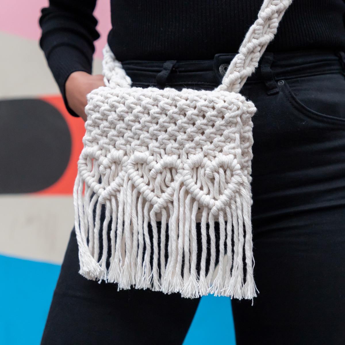 DIY Macrame Kit Waist Bag Salona Hoooked