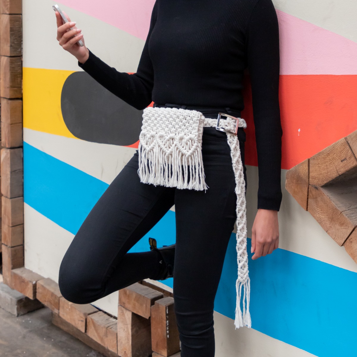 DIY Macramé Pattern Waist Bag Salona