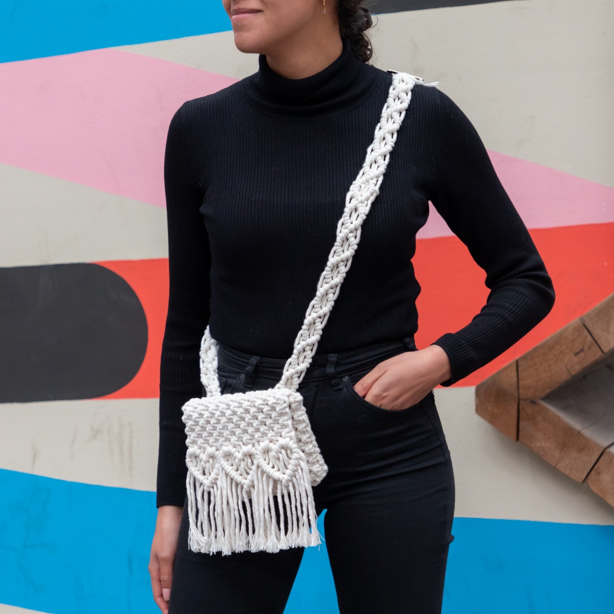 DIY Macrame Pattern Waist Bag Salona Hoooked