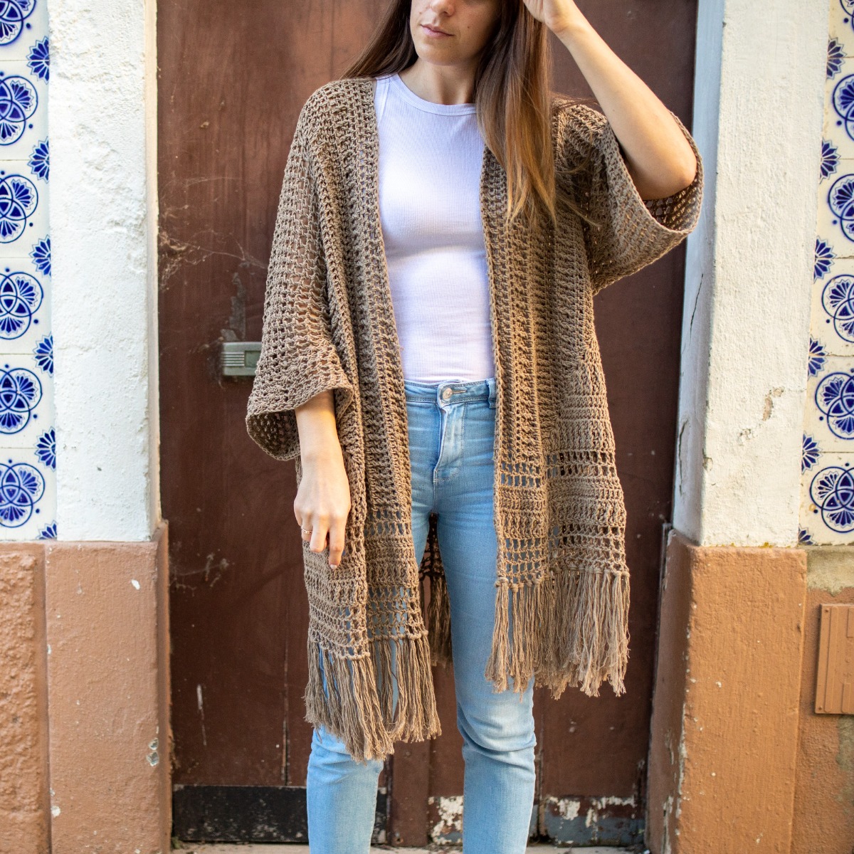 DIY Crochet Pattern Sandbanks Duster Cardigan