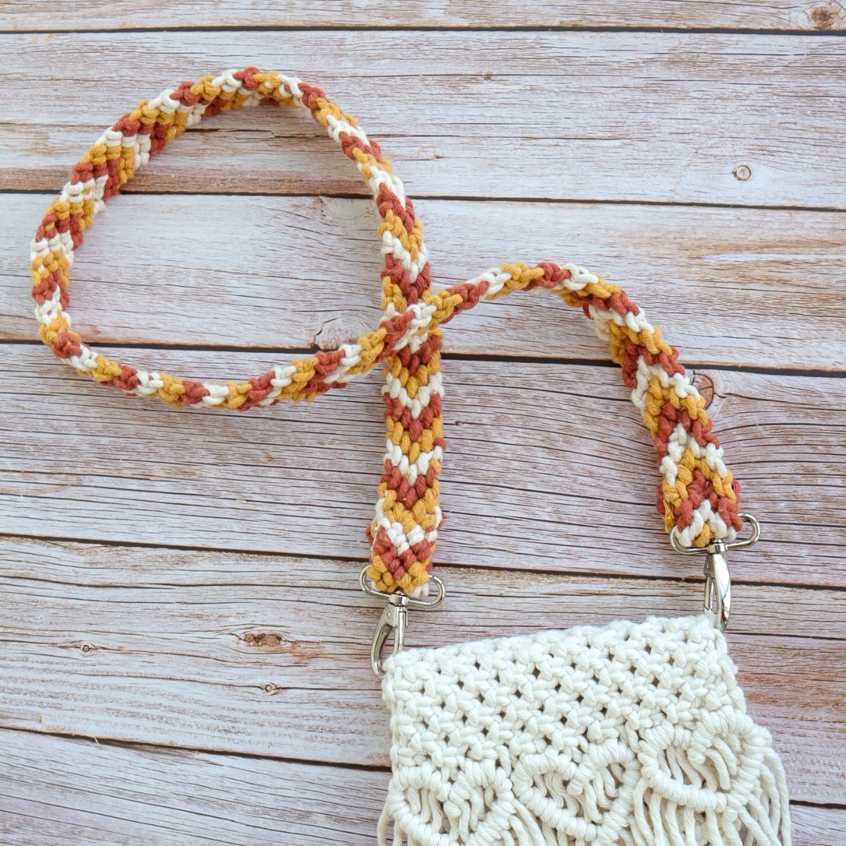 DIY Macramé Kit Bag Strap Sumatra Brick