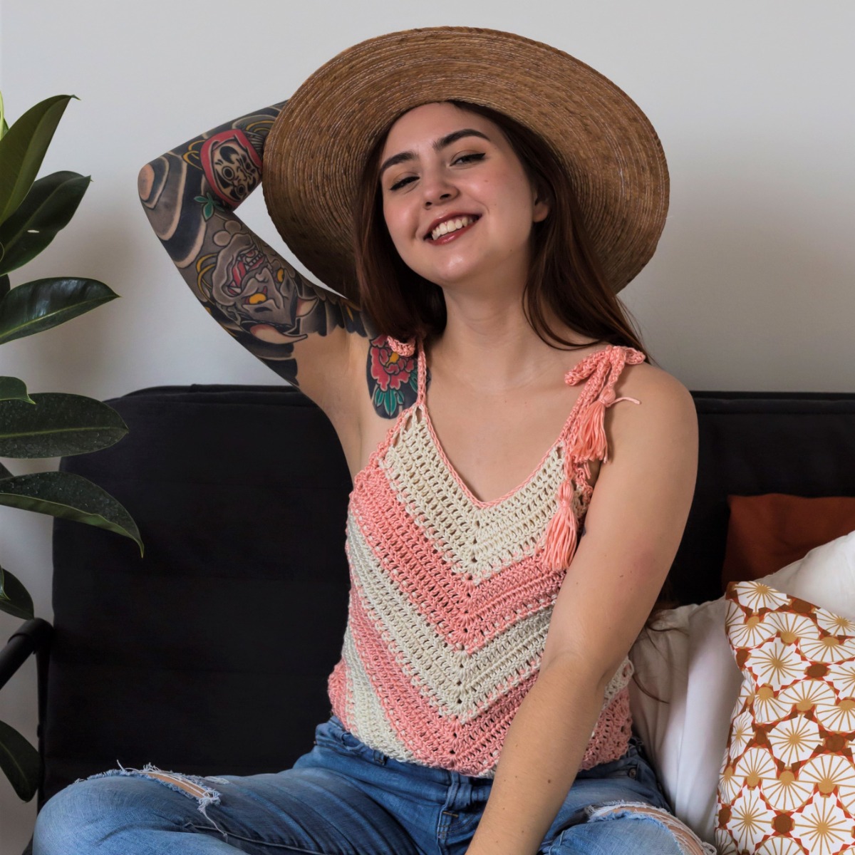 Crochet tank clearance top diy