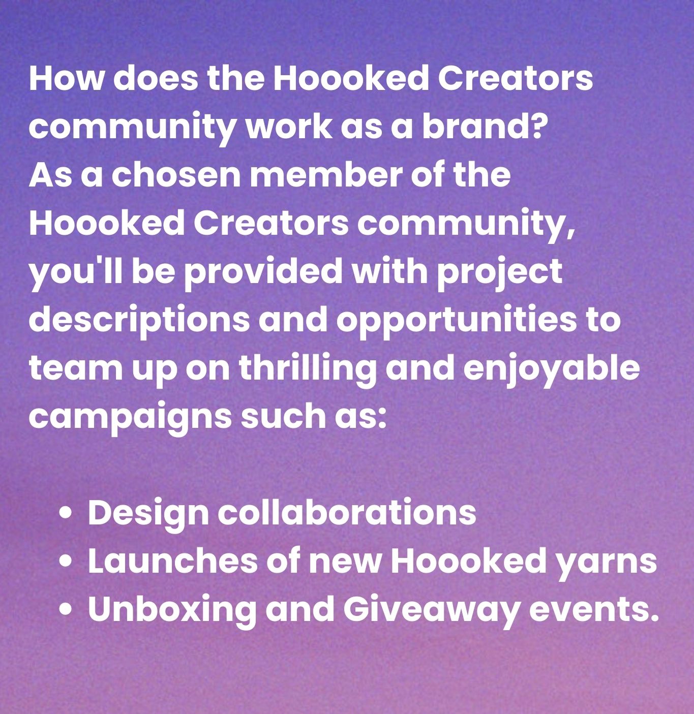 Hoooked Creators Community